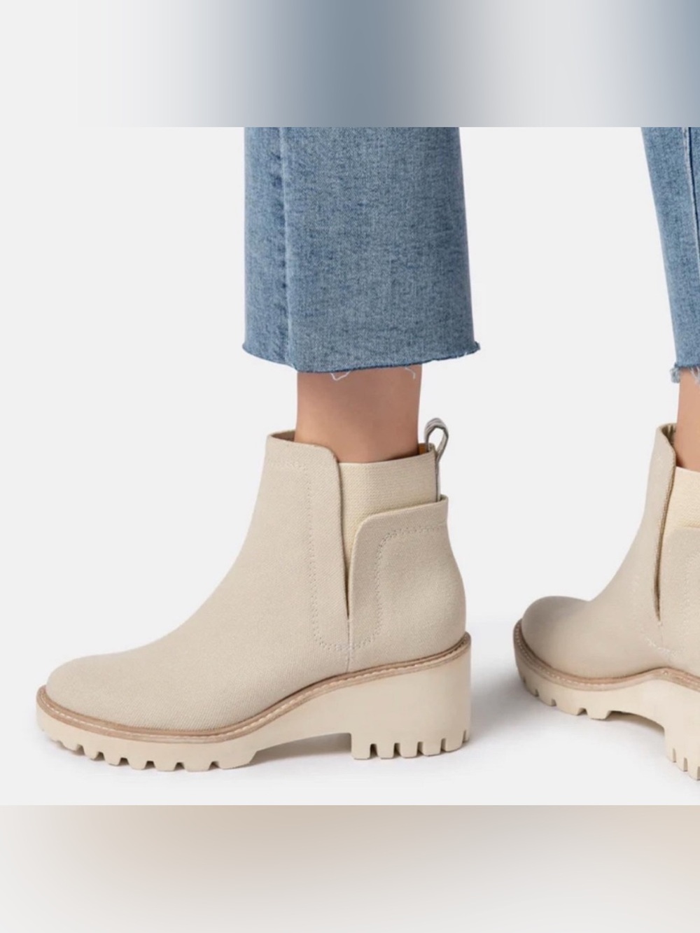 Dolce Vita Faux Suede Rango Chelsea Lug Sole Ankle Boots